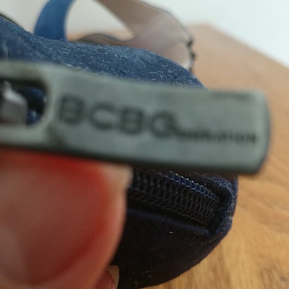 SUEDE BGBGeneration Edgy Black & Blue Ankle Strap NWOT COPY - Picture 6 of 6